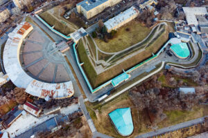 Fortress Kew, UA: Air picture Hospital fortification. ©Andriy Shvachko